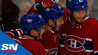 Jesperi Kotkaniemi Roofs It Short Side For First NHL Goal [upl. by Ylellan680]