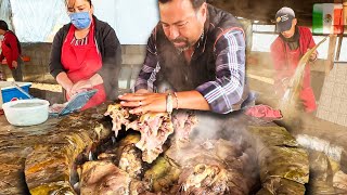 Viajé 5 HORAS por estos TACOS de BARBACOA 🌮 Barbacoa de Borrego  Tour Enorme de Comida Mexicana [upl. by Tullius]