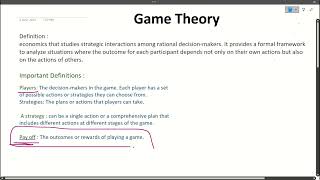 Game Theory  Introduction [upl. by Dellora]