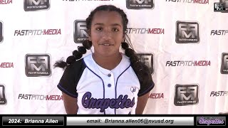 2024 Brianna Allen 371 GPA Athletic Middle Infielder Softball Skills Video  Ca Grapettes McNair [upl. by Rehpotsirhc]