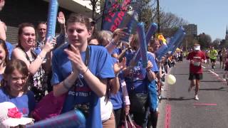 Team Bones at the 2013 Virgin London Marathon [upl. by Alleoj]