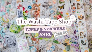 The Washi Tape Shop Haul  Vintage Floral amp Cute Washi amp PET Tapes ✨ [upl. by Cordey]