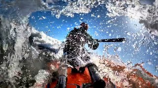 Canoe rough water near Tofino Vancouver Island [upl. by Aicatsan]