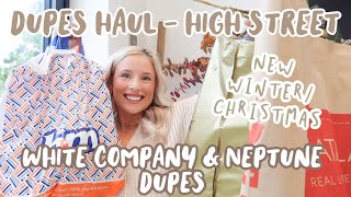 NEW WINTERCHRISTMAS DUPE HAUL  High Street Vs White Company BampM Matalan Tesco amp Next [upl. by Patton]