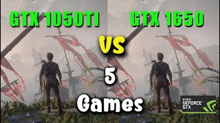 GTX 1050 TI vs GTX 1650  Test in 5 Games in 2024 [upl. by Einyaj]