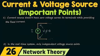 Current amp Voltage Source Important Points [upl. by Ihpen753]