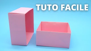 Comment faire une boite en papier origami Facile TUTO [upl. by Gillian]