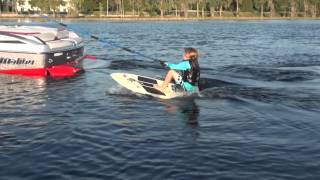 How to get up and start wake surfing Instruction by Darin Shapiro with the Malibu Wakesetter 23 LSV [upl. by Osner]