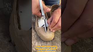 Safety shoe function testsafetyshoes safety shorts shoes workshoes amazing [upl. by Lisabet]