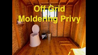 Offgrid two chamber moldering privy tour [upl. by Touber]