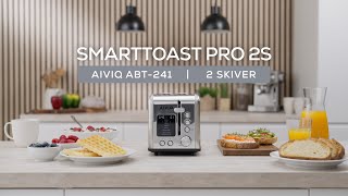 AIVIQ SmartToast Pro 2S Brødrister  ABT241 Dansk [upl. by Rubbico]