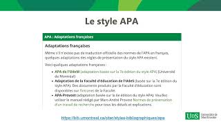 Style bibliographique APA [upl. by Onairda731]