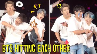 BTS Hitting Each Other Funny Moments [upl. by Rybma973]