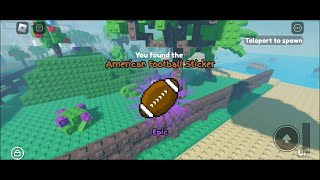 How To Find American Football Sticker in Find the Stickers  Roblox [upl. by Nnaitak]