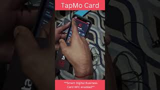 How to use an NFC business card  NFC Card  Digital Card  TapMo Card  Metal Card  Contactless [upl. by Ecnarrat826]