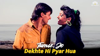 Tumse Jo Dekhte Hi Pyar Hua  Patthar Ke Phool 1991  Salman Khan  Raveena Tandon  90s Songs [upl. by Yetnom977]