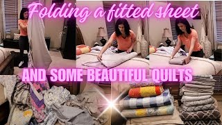 How to fold a FITTED SHEET to look the same as a flat sheet  Learn a new SUPERPOWER in 10 minutes [upl. by Yelnik917]