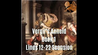 Aeneid Book 1 Lines 1222 Scansion [upl. by Ayirp565]