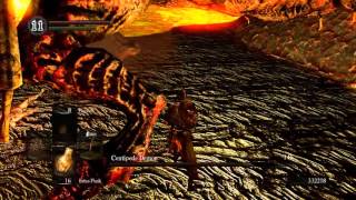 Dark Souls  Centipede Demon level 1 Pyromancer [upl. by Yrennalf]