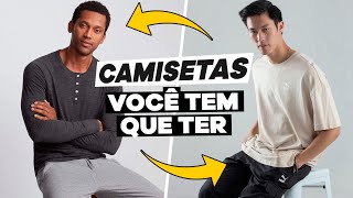 10 tipos de de CAMISETA MASCULINA que você TEM QUE TER  MODA MASCULINA 2024 [upl. by Stich119]