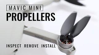 Mavic Mini Propellers Inspect Remove and Install [upl. by Derwon]