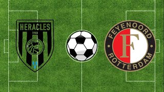 Heracles vs Feyenoord Samenvatting  Eredivisie 2324  PES 21 [upl. by Alvy]