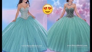 vestidos de 15 años verde agua 2017 [upl. by Alyek619]