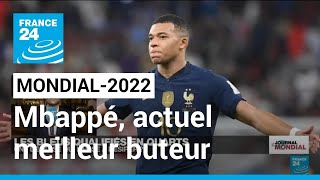 Mondial2022  Kylian Mbappé actuel meilleur buteur de la Coupe du monde 2022 • FRANCE 24 [upl. by Cardew30]