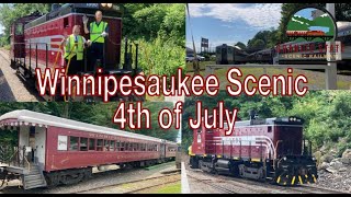 4th of July on the Winnipesaukee Scenic Railroad Scenic Railroad 2024 [upl. by Linzer421]