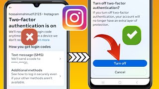 Instagramda İki Faktörlü Kimlik Doğrulama Nasıl Kapatılır 2024 [upl. by Chong]