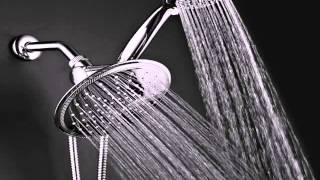 DreamSpa Rainfall Shower Head Handheld Shower Combo Review 2015 [upl. by Zigrang641]