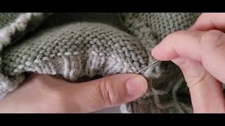 Apprendre à rentrer les laines pour des finitions parfaites tuto tricot 19 Paletot layette Phildar [upl. by Nodaj118]