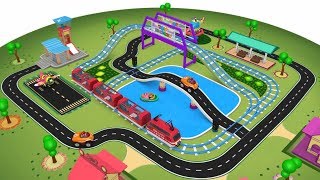 Cartoon Train  Trains for Kids  Cartoon Cartoon  Kids Videos for Kids  Toy Factory  Car Cartoon [upl. by Laundes651]