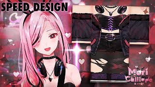 🎸 CALLIOPE MORI 8TH COSTUME  Roblox Speed Design [upl. by Camm]