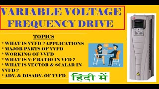 VARIABLE VOLTAGE FREQUENCY DRIVE  COMPLETE DETAILS  HINDI VIDEO [upl. by Cosmo]