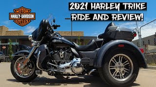 2021 Harley Davidson Trike Tri Glide Ultra Ride and Review [upl. by Goetz]