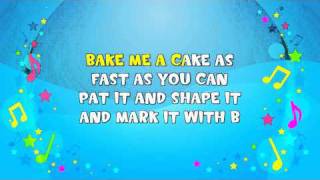 Pat A Cake Pat A Cake  Sing A Long  Nursery Rhyme  KiddieOK [upl. by Catima]