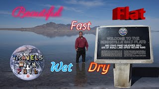 Bonneville Salt Flats  Beautiful Flat amp FAST  A look at Racing and Geology  Travels With Phil [upl. by Aniuqahs]