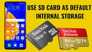 How to set a Micro SD card as default internal storage on Android phone [upl. by Patterson534]