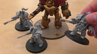 Legio Custodes Aquilon Terminators with Infernus Firepikes  Review HH [upl. by Nillor]