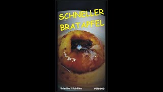 World fastest German Bratapfel baked apple microwaved [upl. by Evannia]