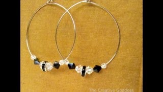 How to Make Beaded Hoop Earrings [upl. by Nacnud]