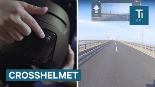 This motorbike helmet has a camera that gives the rider a 360degree view [upl. by Meehsar72]