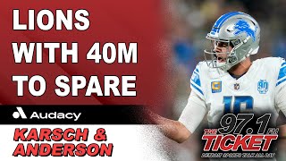 Lions Still Have 3rd Most Cap Space In The NFL  Karsch and Anderson [upl. by Sherar]