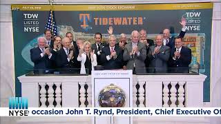 TIDEWATER INC NYSE TDW RINGS THE OPENING BELL® [upl. by Cheyne]