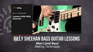 Billy Sheehan Guitar Lesson  Raking Technique  JamPlay  TrueFireTV [upl. by Anaiek]