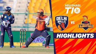 Deccan Gladiators vs Delhi Bulls  Abu Dhabi T10  Match 3  Highlights  JioCinema amp Sports18 [upl. by Nawaj]