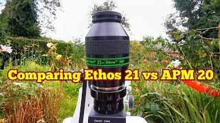 Comparing Televue Ethos 21 Against APM HDC 20mm Daylight Use [upl. by Heidi171]