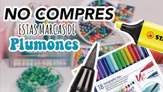 NO COMPRES ESTOS PLUMONES  Papelería que no recomiendo 🎉 [upl. by Furgeson]