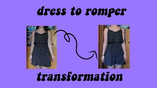 how to turn a dress into a romper [upl. by Drucilla]